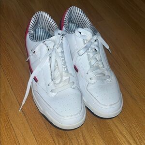 Fila White and Navy Striped Sneakers men’s size 12 original fitness line